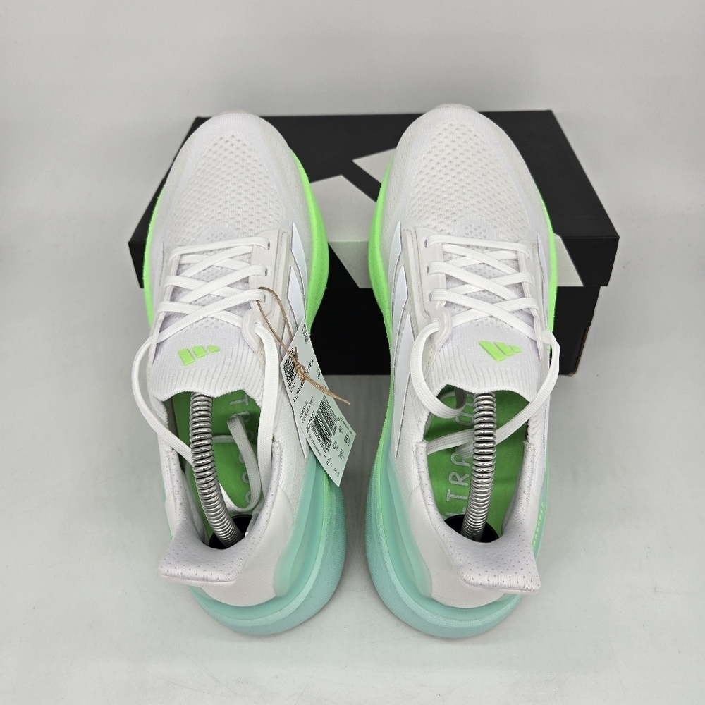 New Adidas UltraBoost 5X White Lime Burst JQ2927 Women's Running Shoes Size 7.5 - Picture 5 of 8